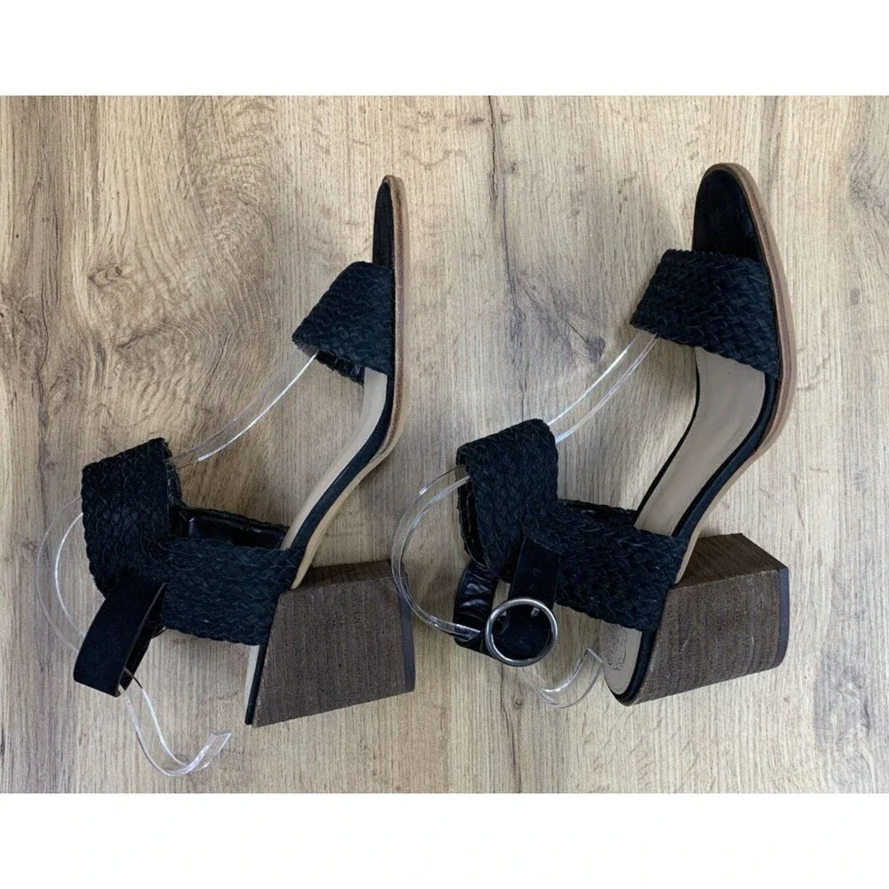 Vince Camuto Womens Kolema Block Heel Sandal Shoes Strap back Black  Size US 9M - Picture 10 of 16